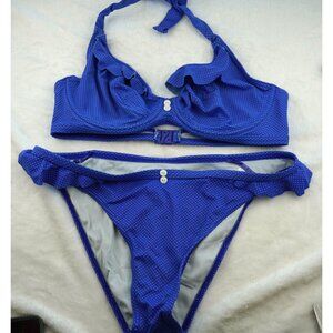 Freya Royal Blue Polka Dot Bikini Set